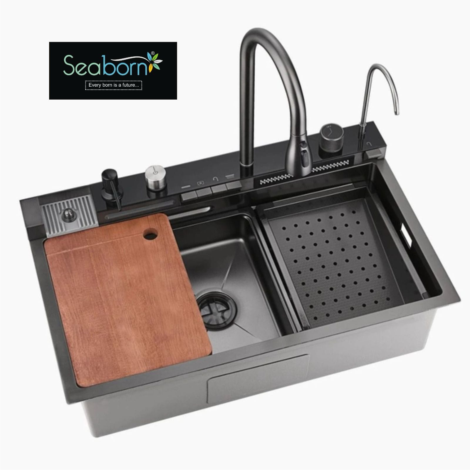 5 Botton Water fall Kitchen Sink Size 30x18x10 Inch