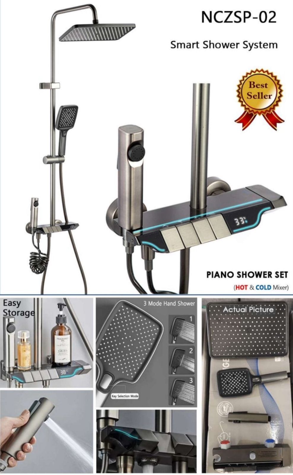 Easy Storage Shower Set M.No 002