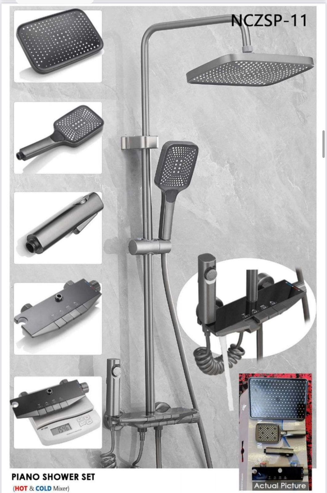 Piano Shower Set M.No. 0011