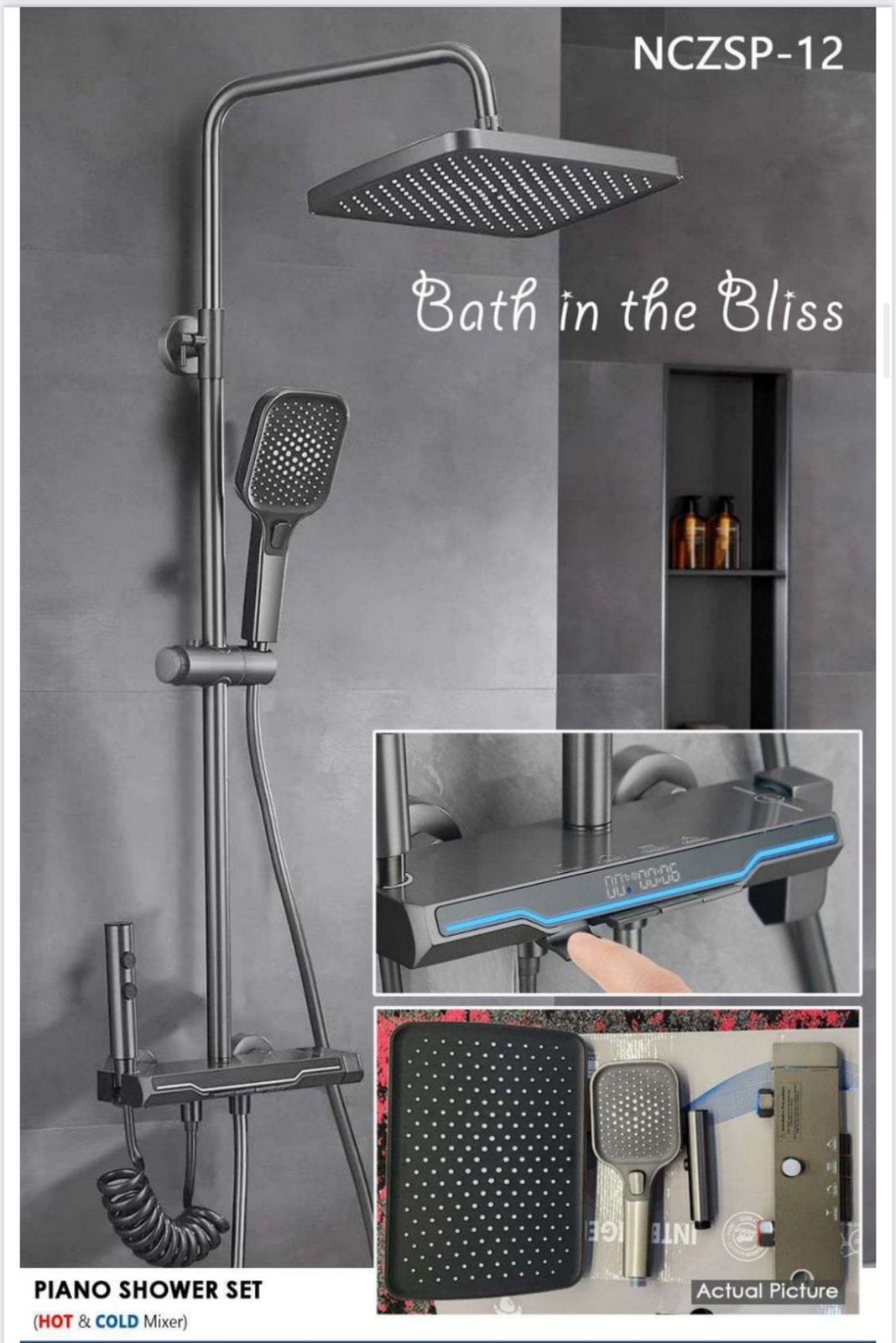 Bath In the Bliss Shower Set M.No. 0012