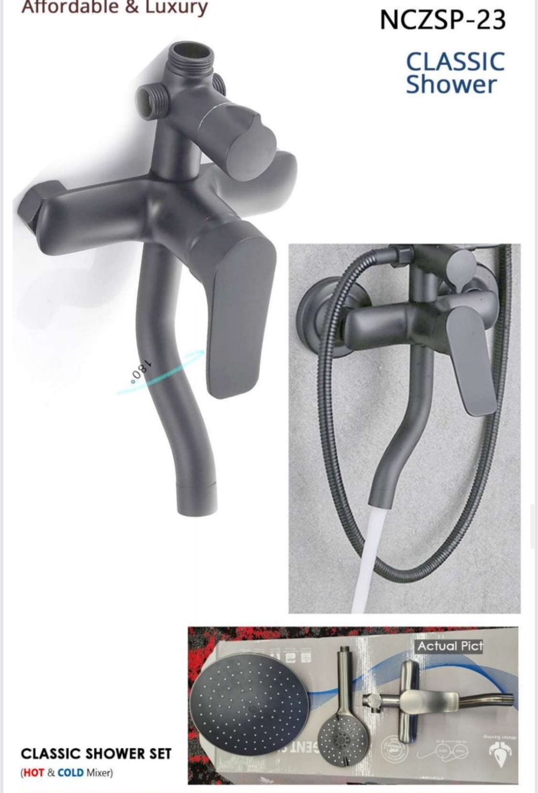 Affordable & Luxury Shower Set Model No: Seaborn 0023