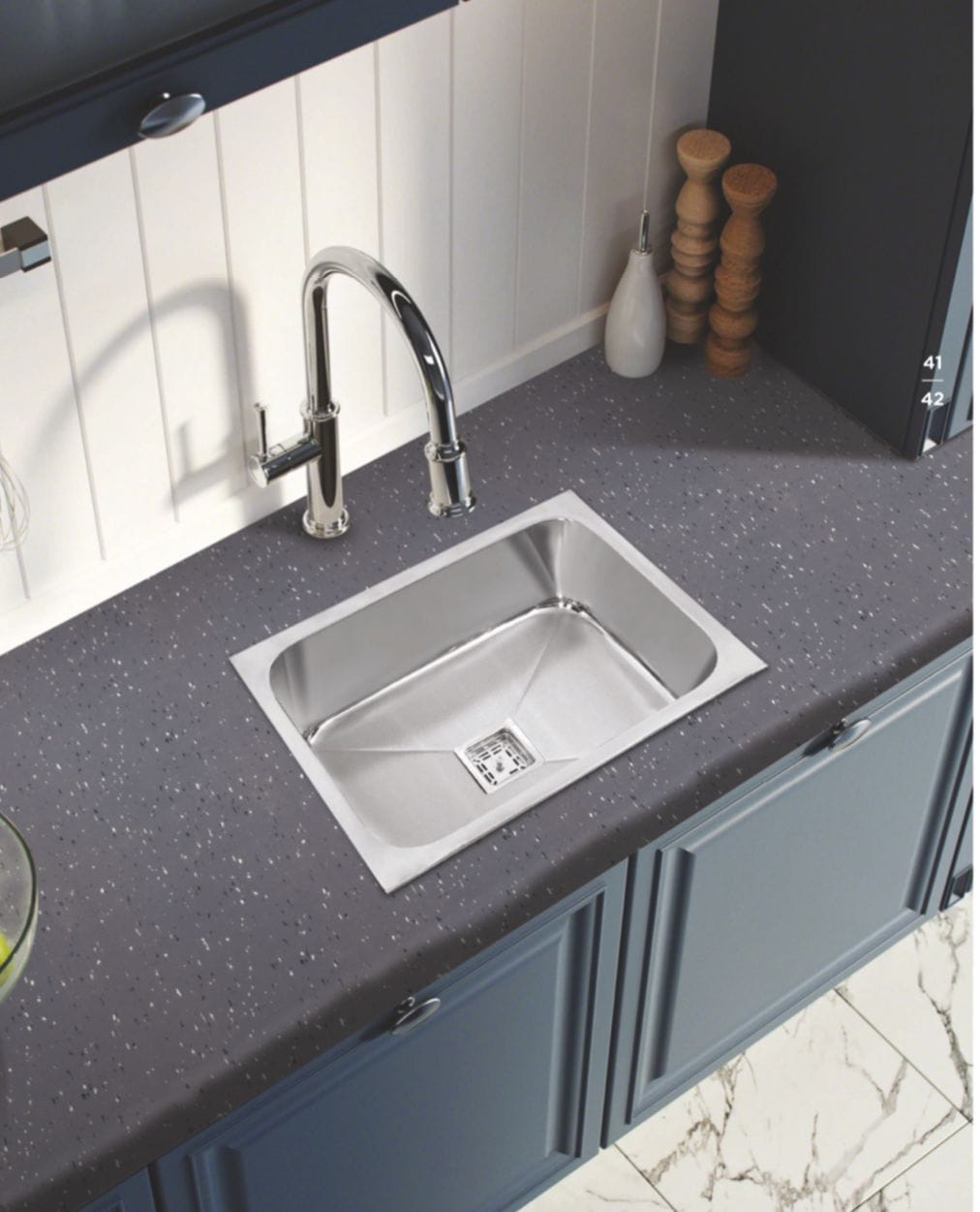 MODULAR SS KITCHEN SINK 24X18X9 INCH