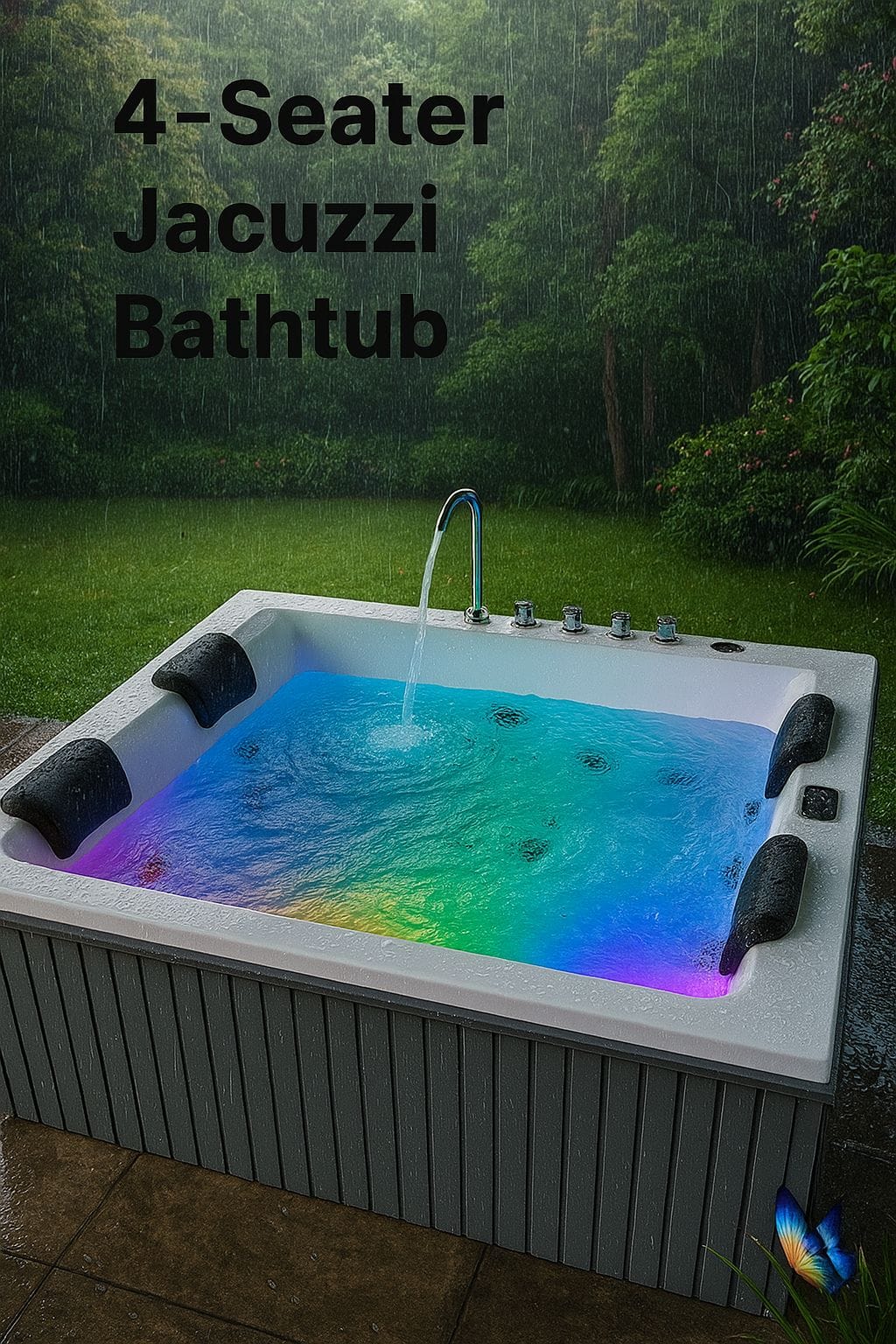 Four Seater 6x6 Jacuzzi with Fully Loaded