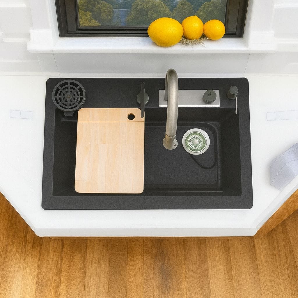 All in One Quartz Kitchen Sink