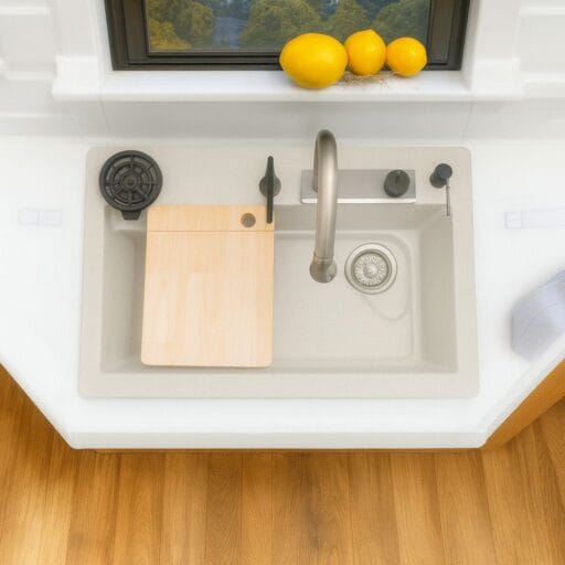All in One Quartz Kitchen Sink