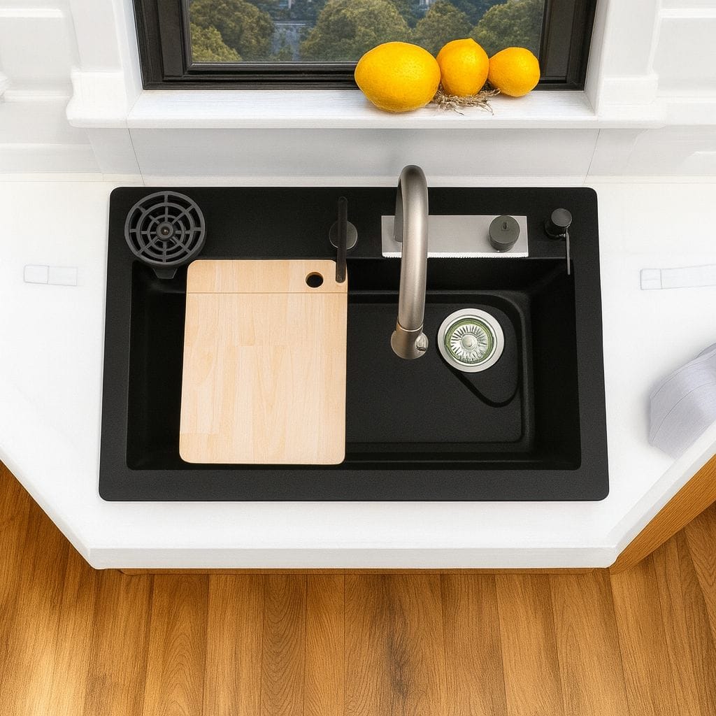 All in One Quartz Kitchen Sink