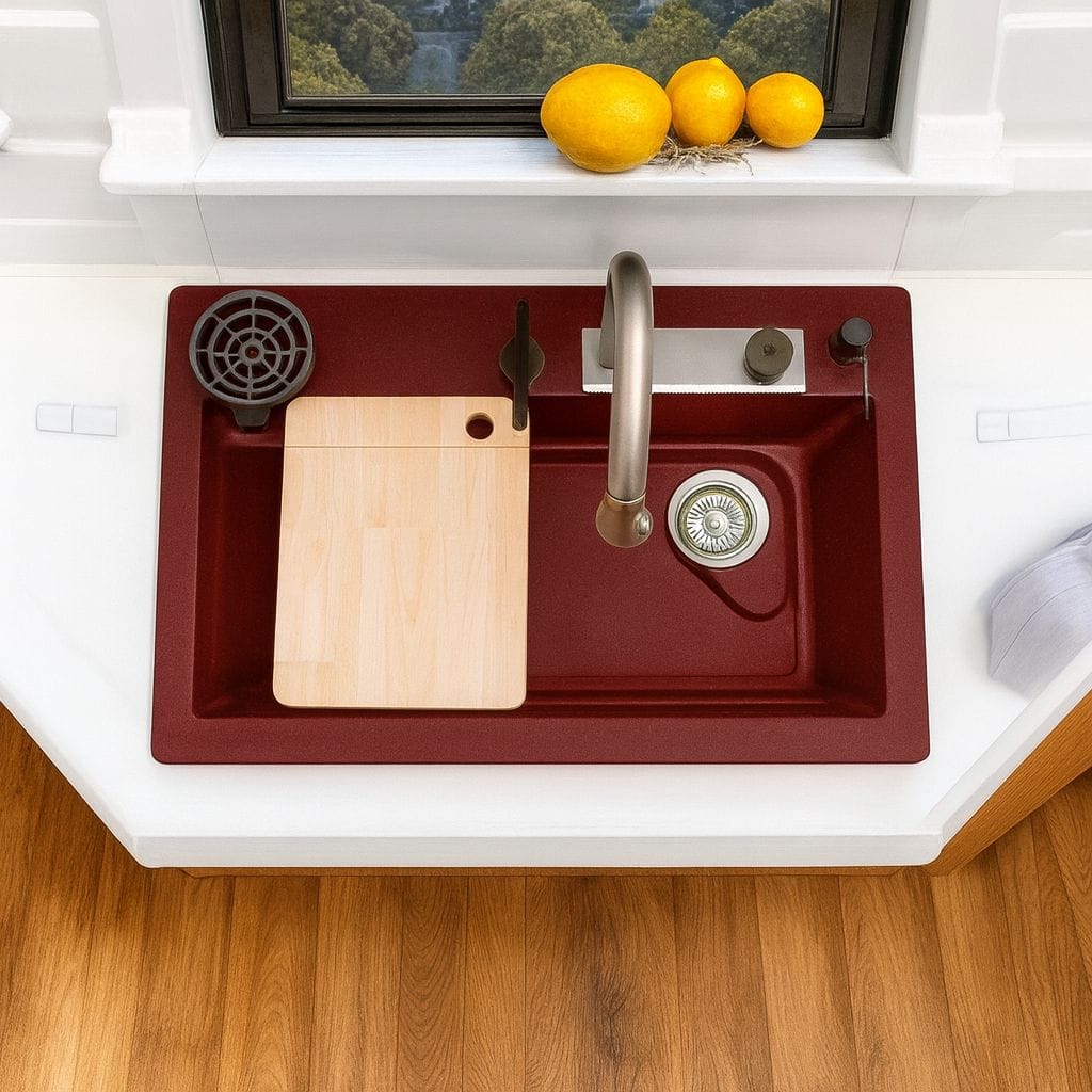 All in One Quartz Kitchen Sink