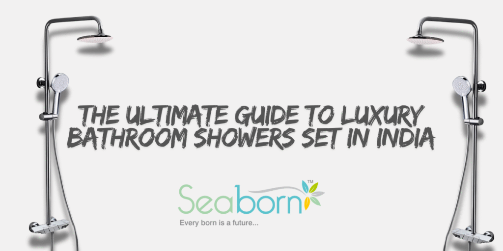 Stainless steel bathroom shower panel with body massage jets and digital display.